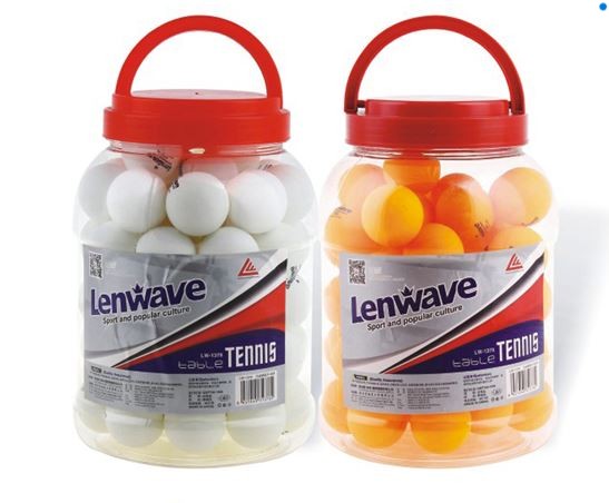 דלי 60 כדורי פינג פונג 1 כוכב לשולחן טניס LENWAVE 0368